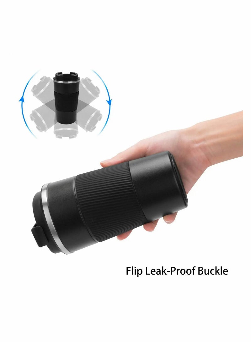 SYOSI Coffee Mug, 510ml Stainless Steel Vacuum Travel Coffee Mug Leak Proof with Screw Cap Double Wall Reusable Coffee Mug for Cold and Hot Drinks  - Image 2