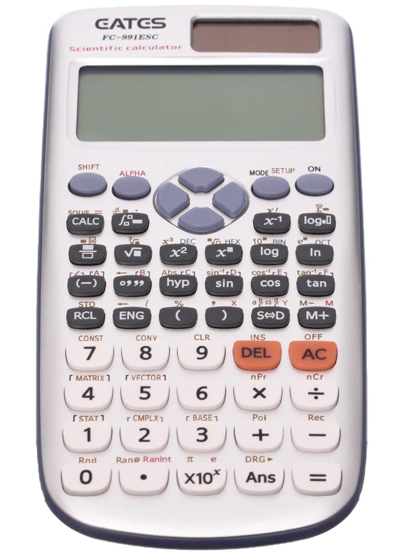 EATES - Eates FC-991ESC Scientific Calculator 417 Function with Display Expression Same as Textbook - Image 1
