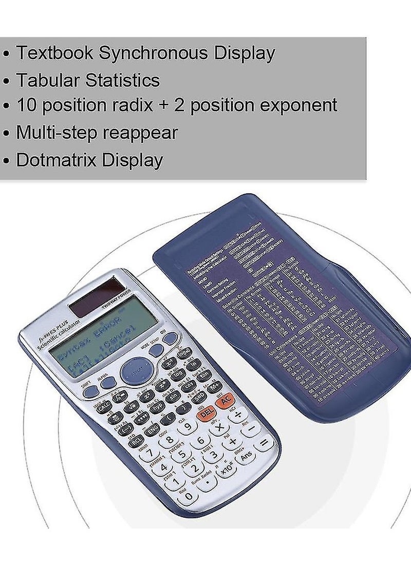 EATES - Eates FC-991ESC Scientific Calculator 417 Function with Display Expression Same as Textbook - Image 1