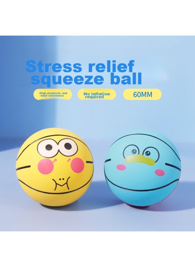 Tatanice Elastic Ball Toy, Children's Stress Relief Basketball, Rubber Bouncy Ball, Hand-held Patting Ball, Mini Small Rubber Ball, New Year Gift - Image 1
