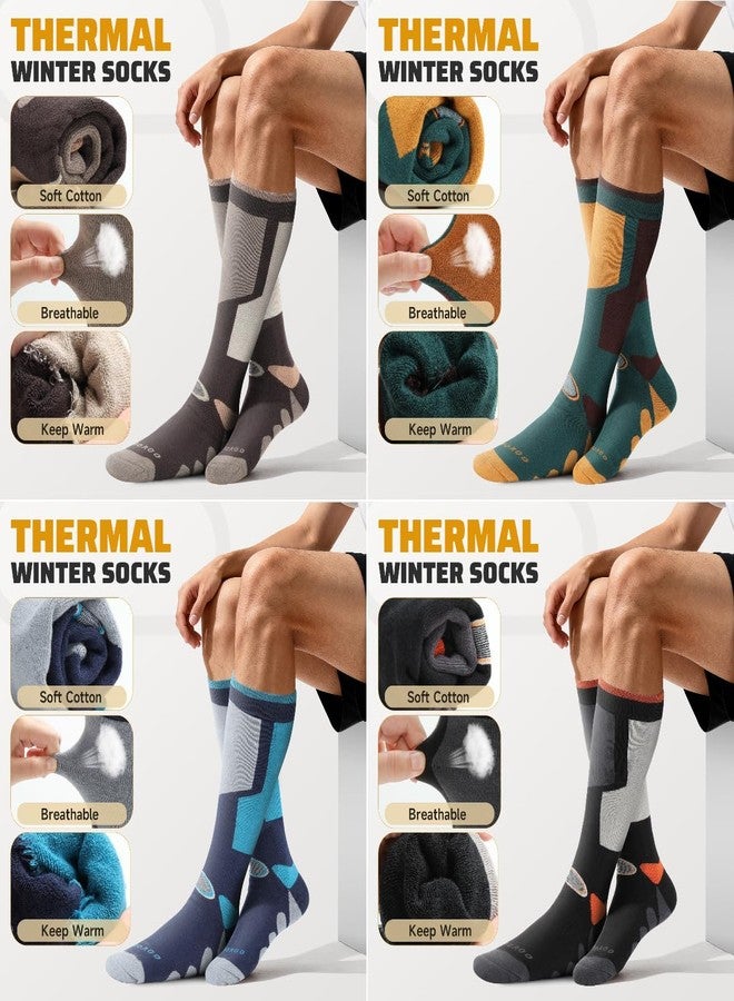 RIOROO Ski Socks, 2/3 Pairs for Skiing, Snowboarding, Outdoor Sports - Thermal Knee-High Warm Socks for Men, Women, Youth - Image 5