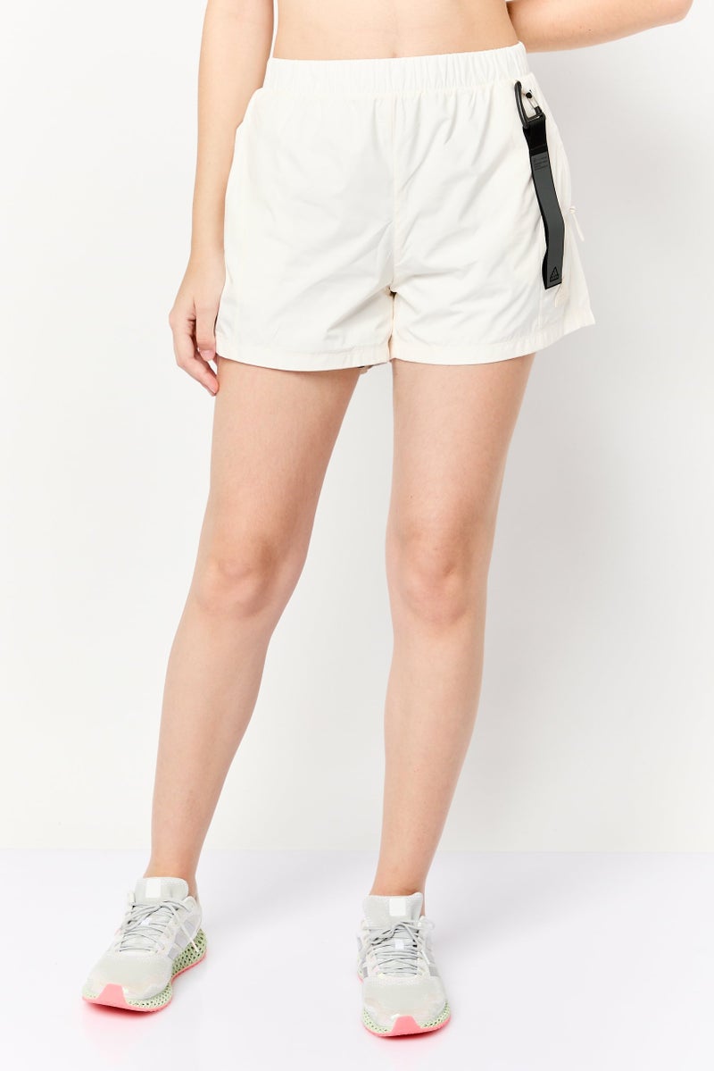 Adidas Adidas X Parley Women Sportswear Fit Training Shorts, Off White - Image 1