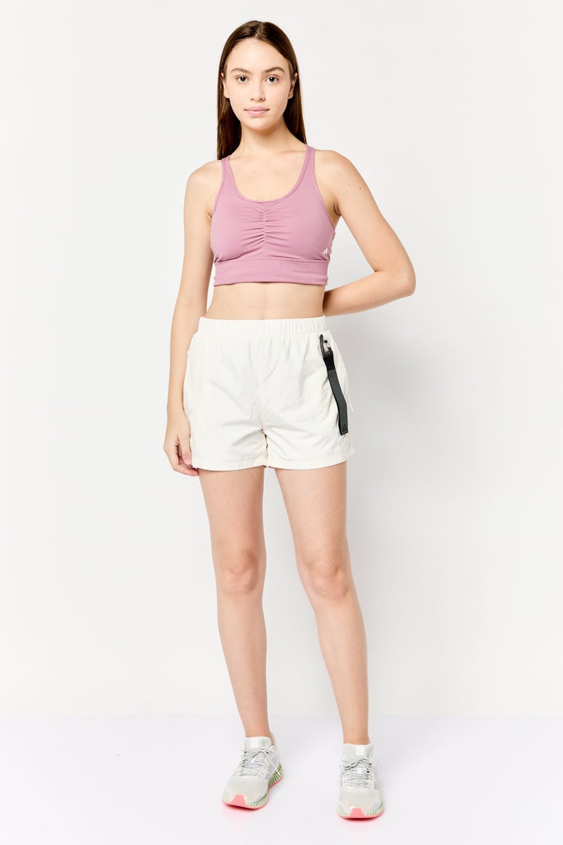 Adidas Adidas X Parley Women Sportswear Fit Training Shorts, Off White - Image 3
