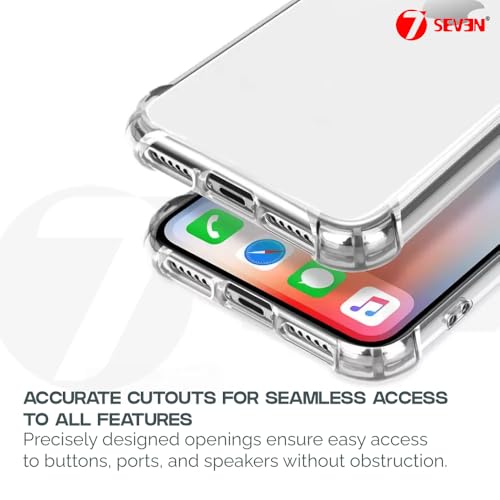 7-Seven 7SEVEN® Back Cover for iPhone 12 Transparent Mobile Back Case Shock Proof Design Camera Edges Protection Crystal Clear Phone Case Silicon Soft TPU and Flexible Bumper Mobile Case for iPhone 12 - Image 5
