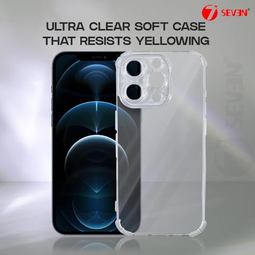 7-Seven 7SEVEN® Back Cover for iPhone 12 Transparent Mobile Back Case Shock Proof Design Camera Edges Protection Crystal Clear Phone Case Silicon Soft TPU and Flexible Bumper Mobile Case for iPhone 12 - Image 3