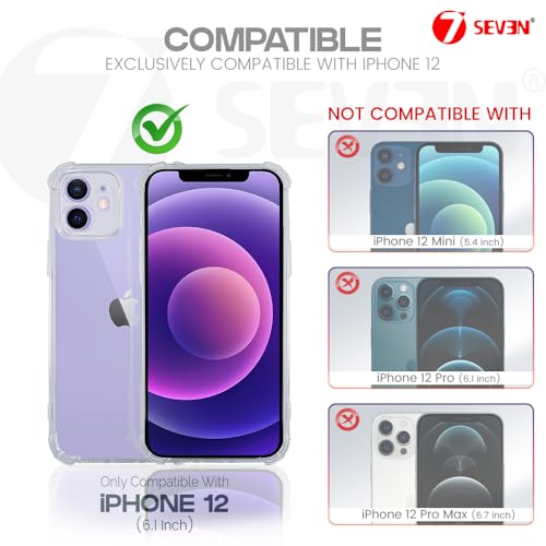 7-Seven 7SEVEN® Back Cover for iPhone 12 Transparent Mobile Back Case Shock Proof Design Camera Edges Protection Crystal Clear Phone Case Silicon Soft TPU and Flexible Bumper Mobile Case for iPhone 12 - Image 2