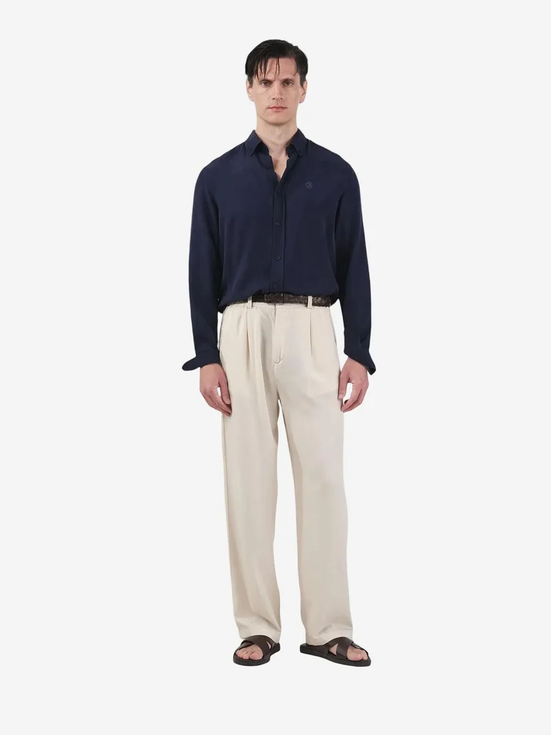 Giesto GIESTO Pleated Wide Leg Trousers