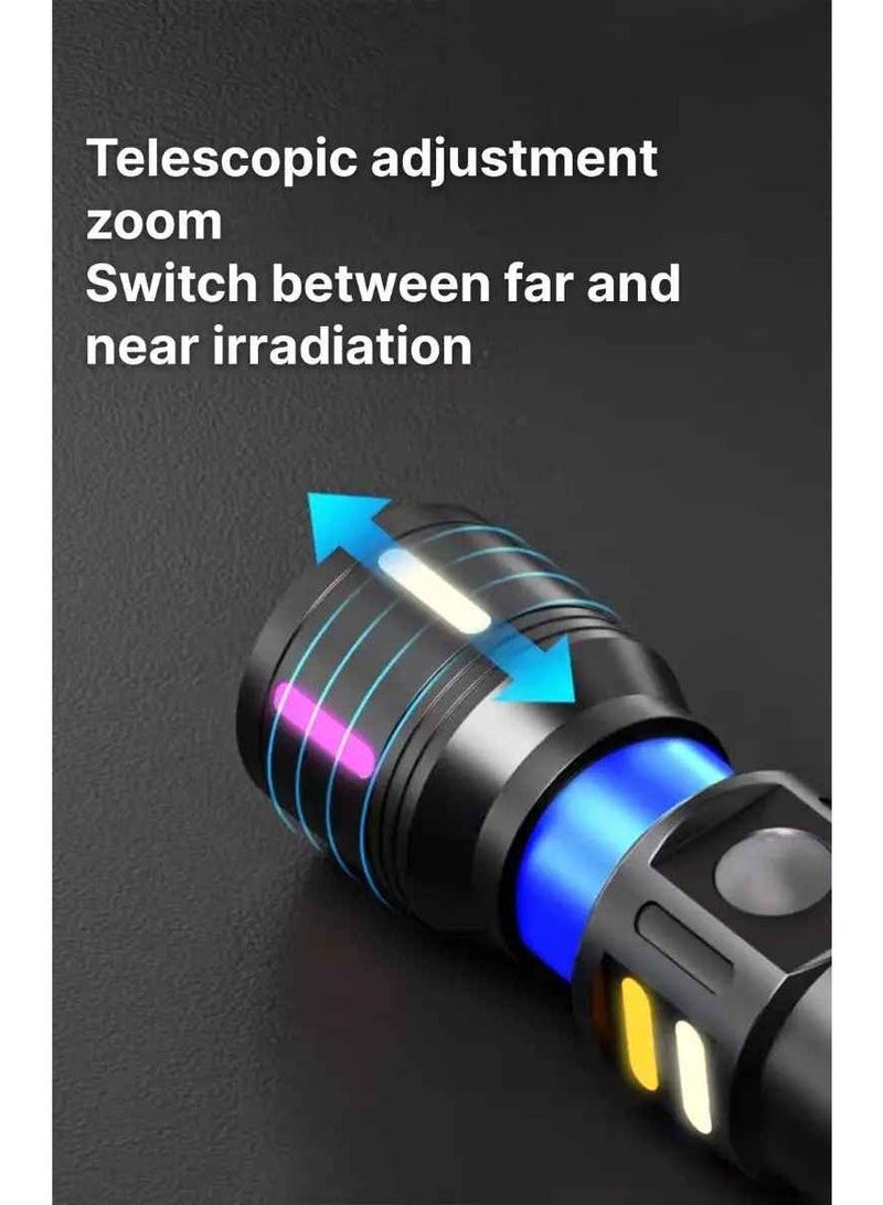 تيفونر عرض العبوة المزدوجة: طقم كشافين TEFONER TE-S11 – إضاءة تلسكوبية فائقة وشحن Type-C - Image 3