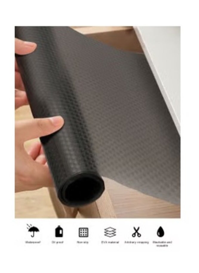 MahMir Shelf Liner 3 Rolls 150x45cm Non-Slip Non-Adhesive Drawer Liner EVA Clear Cupboard Cabinet Pad Mat for Kitchen Cabinet, Shelves, Refrigerator, Storage, Desks  - Image 4