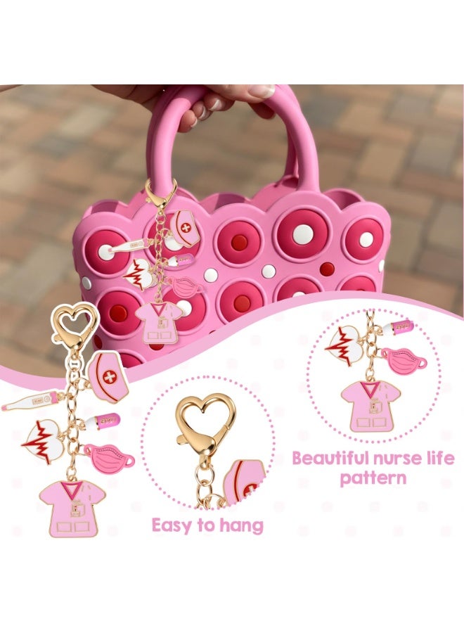 2pcs Nurse Gifts for Women Keychain, Nursing Gift for School Nurses Student Graduation Future Medical Practitioner Registered Nurse Appreciation Female Nurses Day Week Christmas Gifts Accessories - Image 5