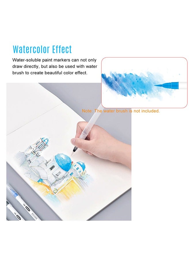 كوينج 24 Color Flexible Nylon Tip Brush Pen Set  - Image 2
