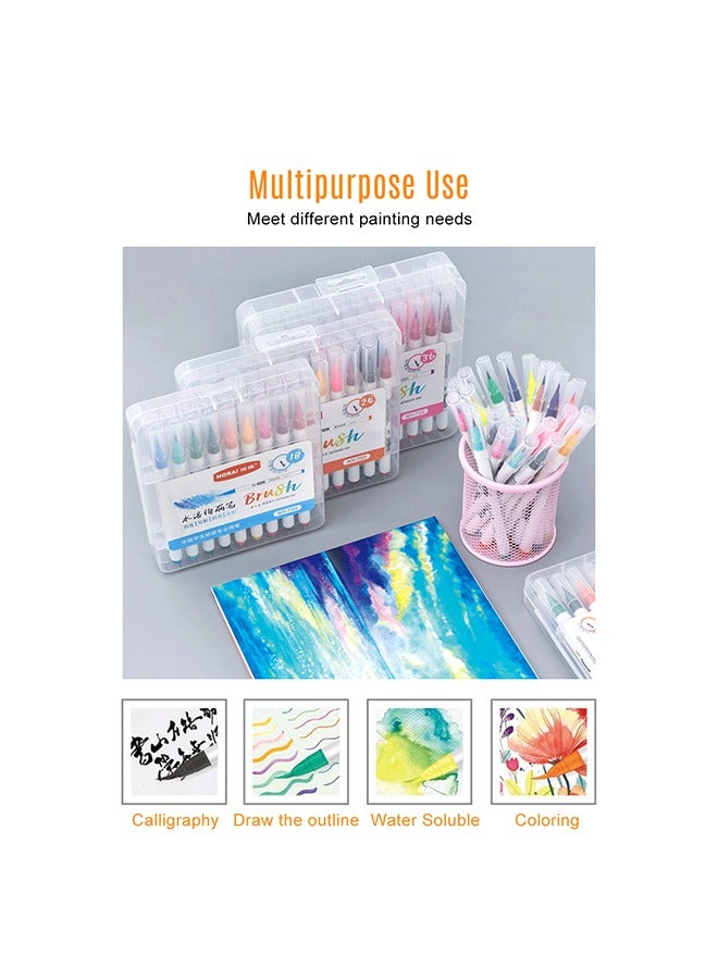 كوينج 24 Color Flexible Nylon Tip Brush Pen Set  - Image 4