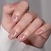 MAYCHAO 15ML Pink Cat Eye Gel Nail Polish 1Pc Jelly Summer Light Pink Cat Eye Glitter Holographic Magnetic Gel Polish Soak off UV LED Nail Polish for Nail Art Manicure Salon DIY at Home, 0.5 OZ - Image 3