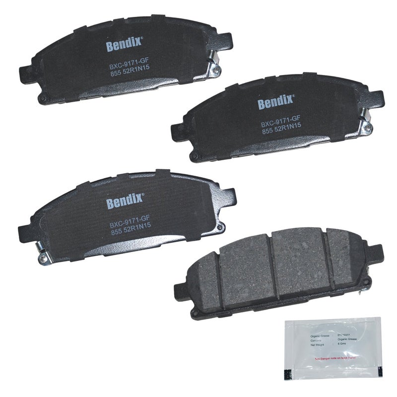 Bendix Priority1 CFC855 Ceramic Front Brake Pads for Acura MDX 2006-2003, INFINITI Q45 2001-1997, QX4 2003-1997, Nissan Pathfinder 2004-1996, Quest 2009-2004, X-Trail 2008-2002 - Image 4