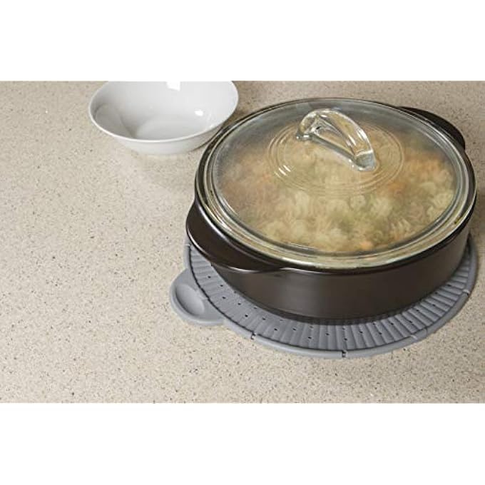 Simply Served Trivet 3In1 Splatter Screen Large Gray - Image 3