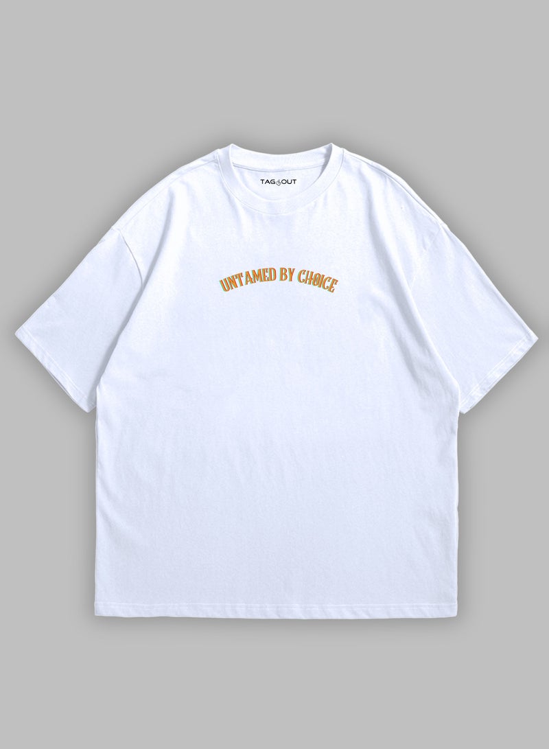 TAG OUT Unisex Summer Oversized Loose T-shirt Drop Shoulder Boxy Fit  - Image 3