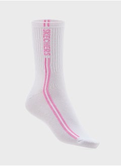 SKECHERS 2 Pack Non Terry Crew Socks  - Image 3