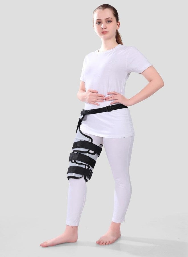 IGR دعامة الفخذ IGR، دعامة تقويم العظام لكسور الورك والفخذ، تعافي منطقة الفخذ، دعم بلاستيكي ليفي ثقيل، منطقة كسر عالية الثبات، دعامة تثبيت الورك، قطعة واحدة (كبير جدًا (40-44 بوصة)) - Image 4