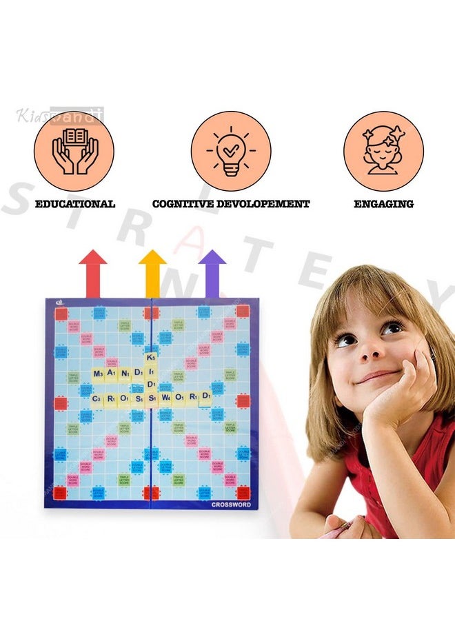 Kids Mandi Crossword Board Game | Education Vocabulary Learning Word Building Game For Kids & Family,Multicolor  - Image 4