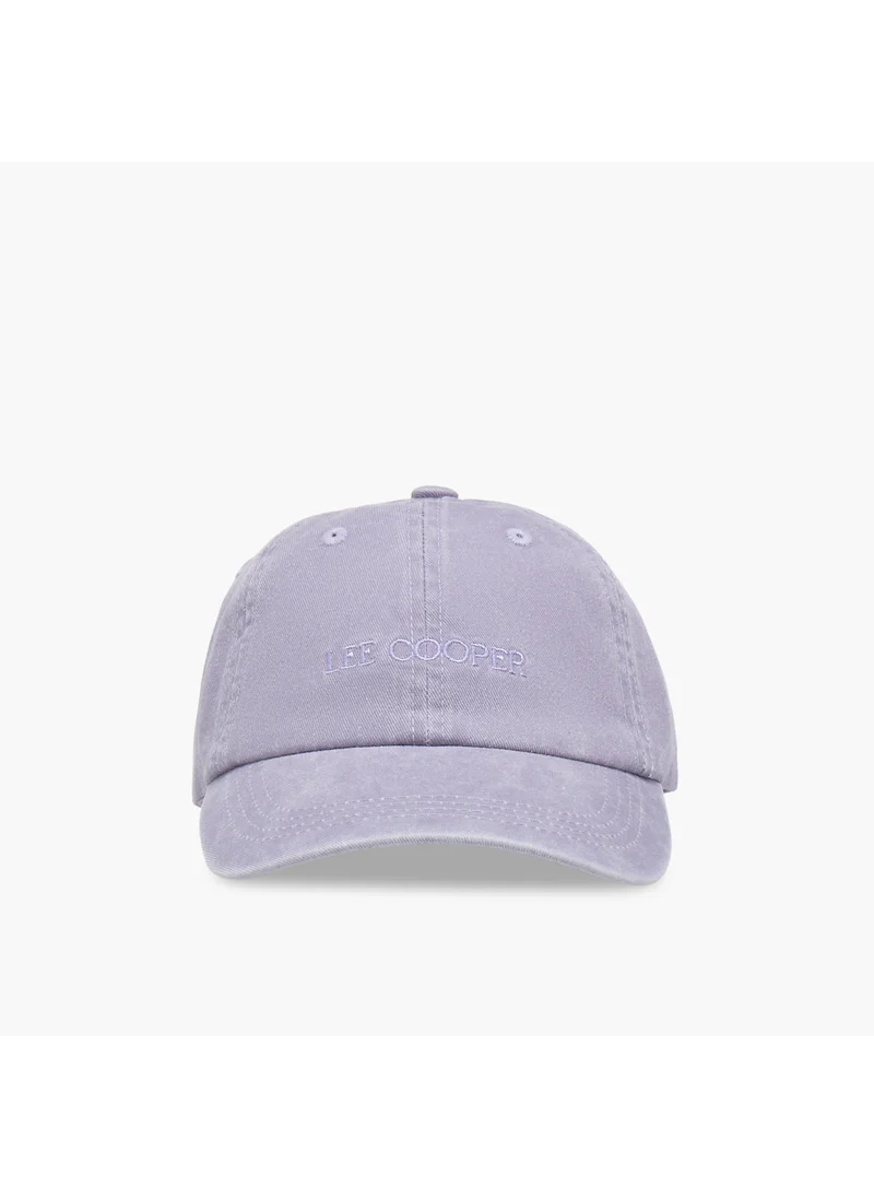 Lee Cooper Lee Cooper Logo Embroidered Cap with Buckled Strap Closure