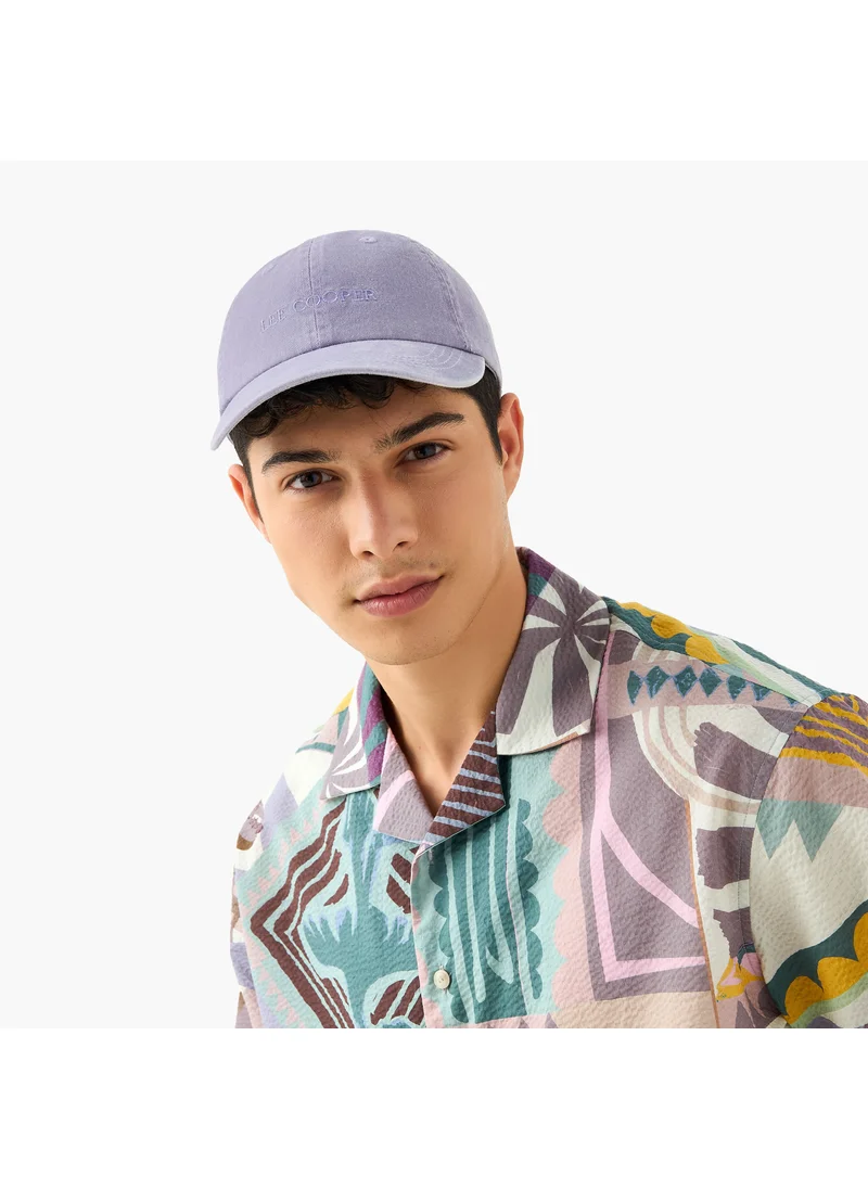 Lee Cooper Lee Cooper Logo Embroidered Cap with Buckled Strap Closure