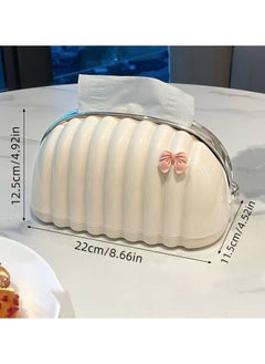 Generic Desktop tissue dispenser tissue box in the shape of a decorative bag for the desktop for the living room, multi-colored  - Image 3