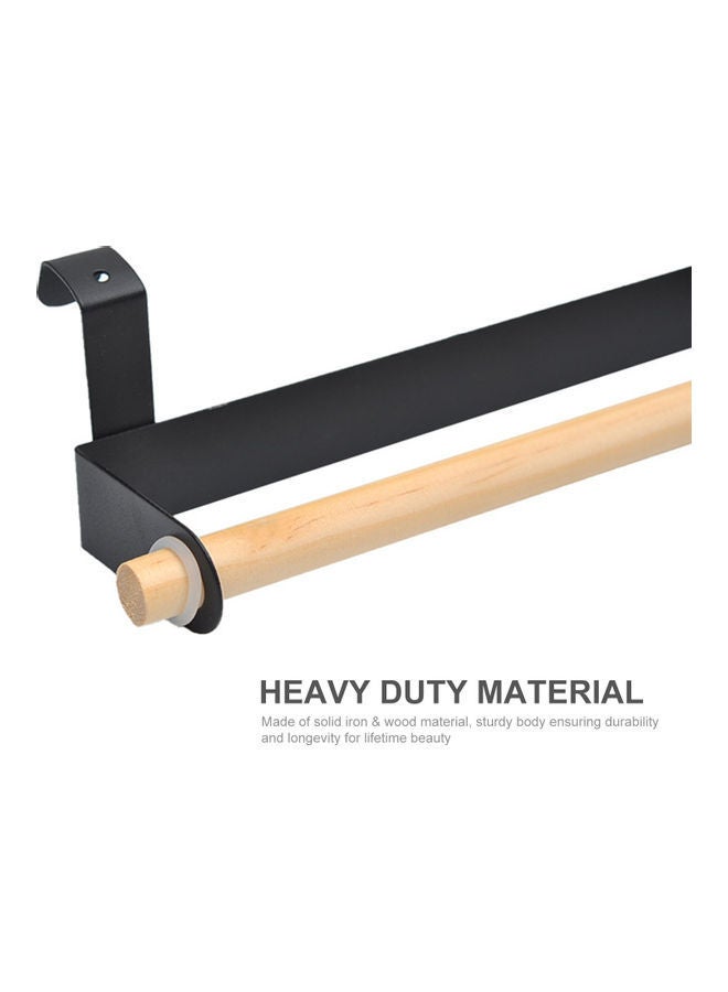 NIBEMINENT Designer Towel Rack Black/Brown 10.23 X 9.25 2.55 2.36inch - Image 2