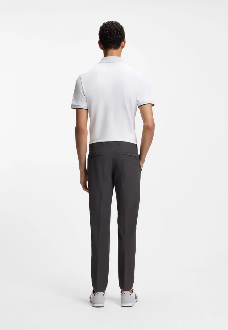 BOSS Slim-fit trousers in water-repellent stretch fabric