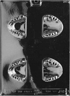 Grandmama's Goodies Grandmama's Goodies J041 False Teeth Dentures Chocolate Candy Soap Mold with Exclusive Molding Instructions 