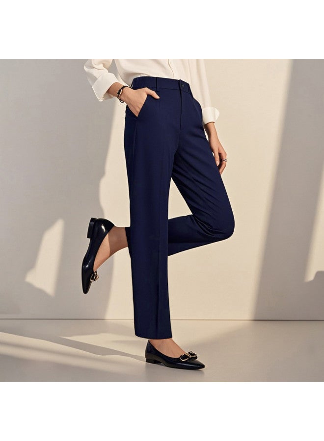ROMON Business Casual Trousers For Women, Comfortable Ladies' Dress Pants, Versatile Professional Women'S Pants, Slim-Fit Elegant Long Trousers, Women'S Dress Pants - Image 4