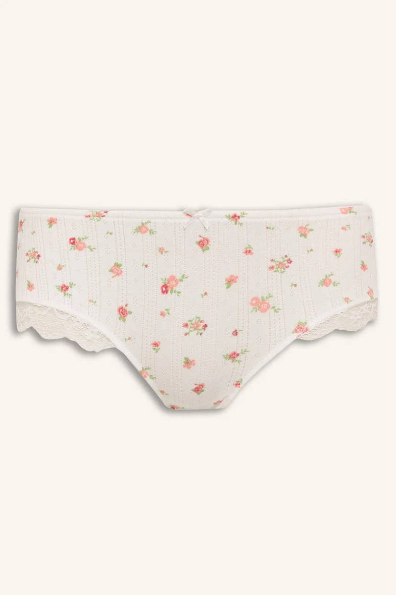 ديفاكتو Woman Lace Detail Slip Panty