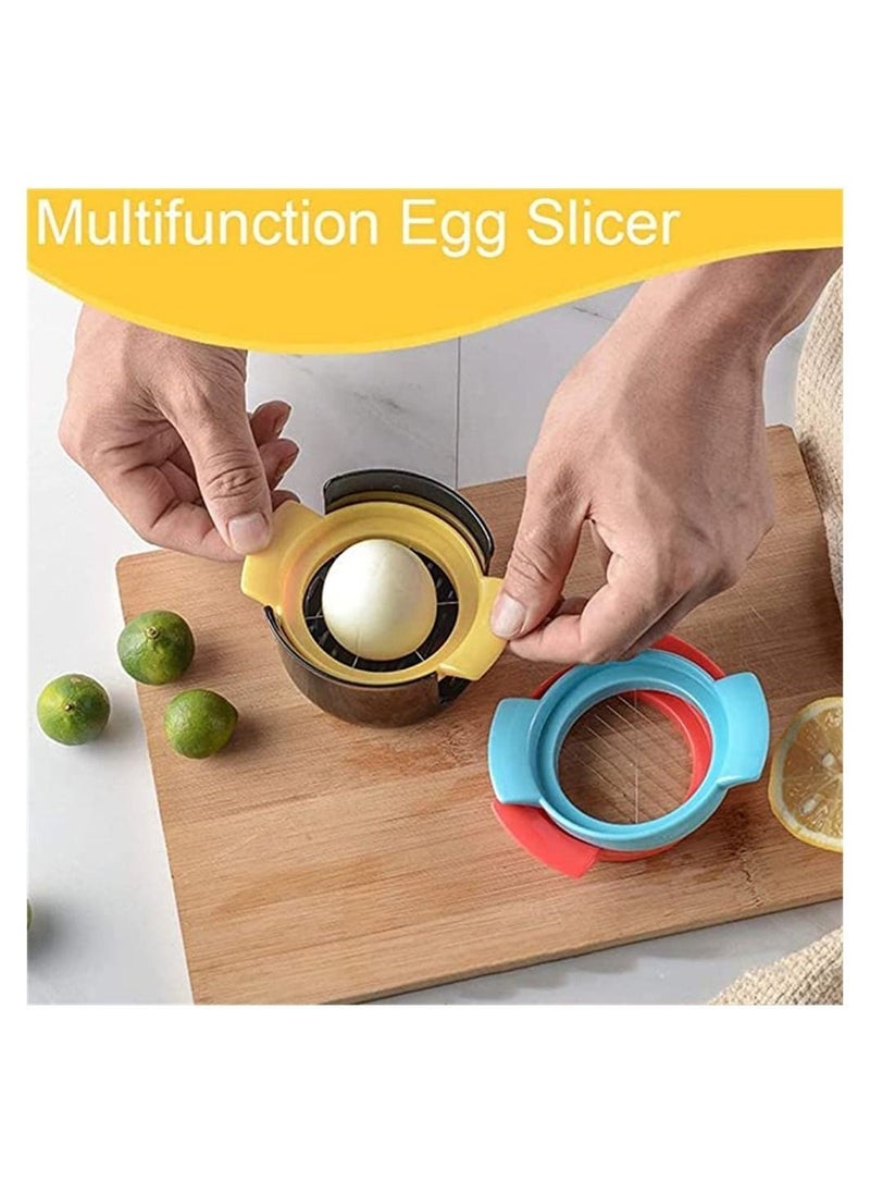 Y&D Egg Slicer, Cutter for Hard Boiled Eggs, 3 in 1 Stainless Steel Wire Slicer Strawberry or Soft Fruits and Vegetables,with Sturdy  - Image 4