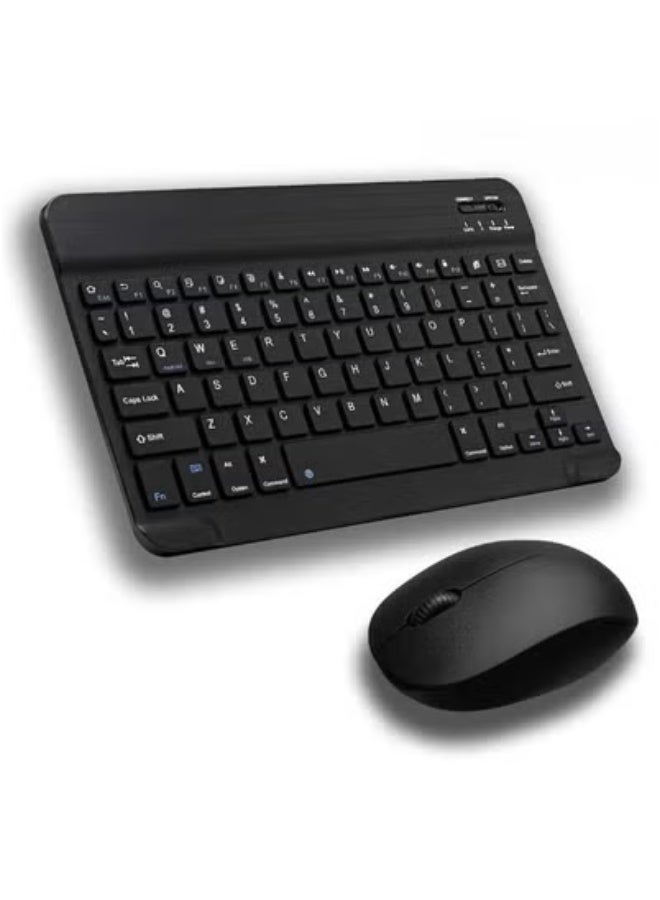 JAJEEK Wireless Keyboard and Mouse Combo – Portable and Efficient Design with Multicolor Backlit Keyboard and Ergonomic Mouse – Compact, Rechargeable, Lightweight Wireless Set Ideal for Home, Office, and Travel Use – Plug & Play Compatibility with Windows, Mac, and Android Devices  - Image 1