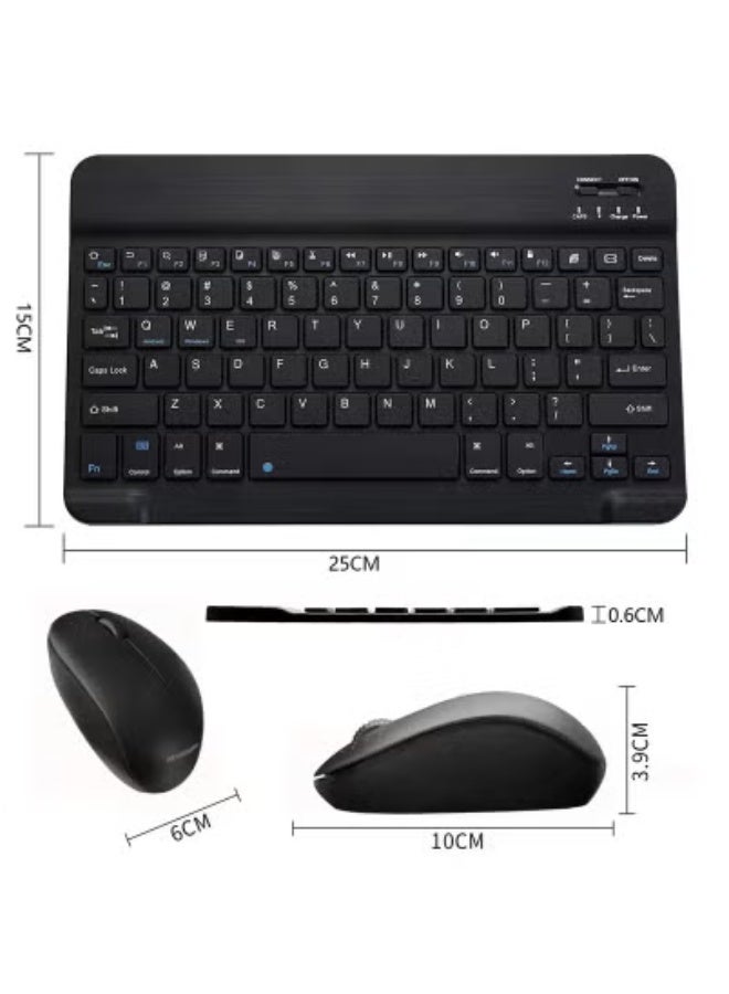 JAJEEK Wireless Keyboard and Mouse Combo – Portable and Efficient Design with Multicolor Backlit Keyboard and Ergonomic Mouse – Compact, Rechargeable, Lightweight Wireless Set Ideal for Home, Office, and Travel Use – Plug & Play Compatibility with Windows, Mac, and Android Devices  - Image 3