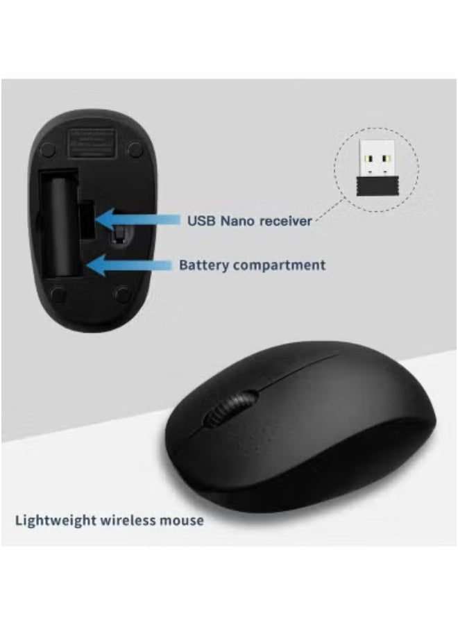 JAJEEK Wireless Keyboard and Mouse Combo – Portable and Efficient Design with Multicolor Backlit Keyboard and Ergonomic Mouse – Compact, Rechargeable, Lightweight Wireless Set Ideal for Home, Office, and Travel Use – Plug & Play Compatibility with Windows, Mac, and Android Devices  - Image 5
