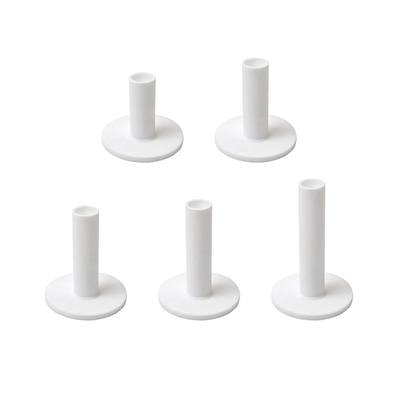 AUEAR AUEAR 5 Pack Golf Rubber Tees Holder for Practice and Driving Range Mats White