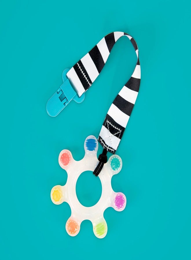 Sassy Rainbow Star Teether with Keeper | Textured Silicone Teether for Teething | Ages 3+ Months and Up - Image 5