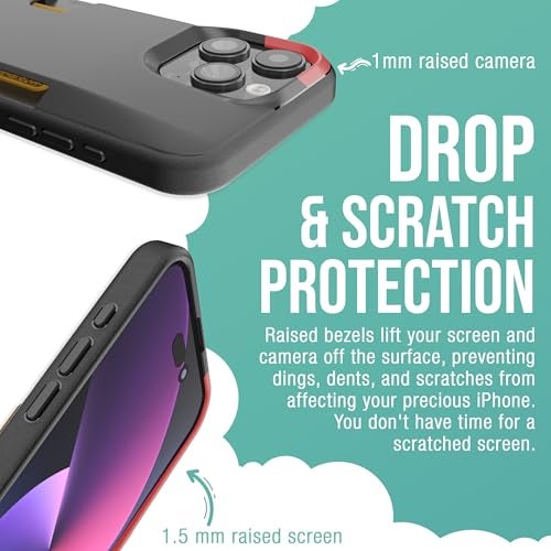 Smartish® iPhone 15 Pro Max Wallet Case - Wallet Slayer Vol. 1 [Slim + Protective] Credit Card Holder - Drop Tested Hidden Card Slot Cover Compatible with Apple iPhone 15 Pro Max - Black Tie Affair - Image 4