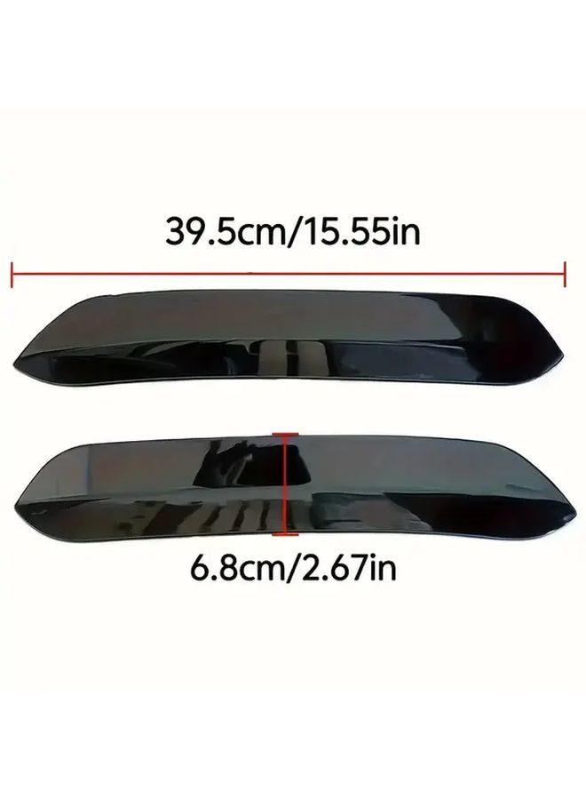 قطعتان لوحة تمديد جناح خلفي أسود لامع لجولف MK7 7 5 GTI R Line مجموعة ترقية ديناميكية هوائية - Image 2