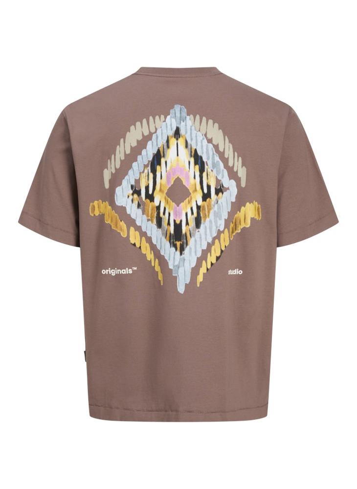 JACK & JONES - Jorporto Pattern Crew Neck T-Shirt - Image 1