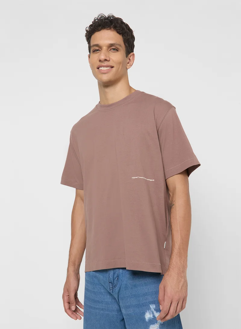 JACK & JONES Jorporto Pattern Crew Neck T-Shirt
