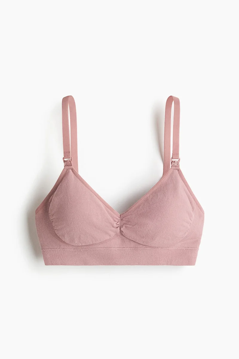 H&M  MAMA Seamless Padded cotton-blend nursing bra for Women | Best Price UAE