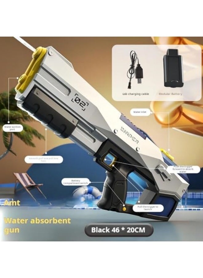 GGEROU Kids Electric Water Blasters, High Pressure Water Blasters Electric Powerful Squirt Blasters, Automatic Large Capacity Water Blasters for Kids & Adults Summer Pool Beach Party  - Image 2