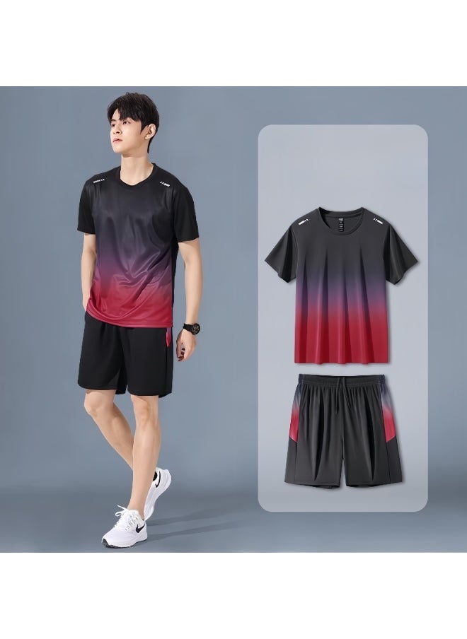 KUYING Fitness Ice Silk Speed Drying Sportswear Set  - Image 1
