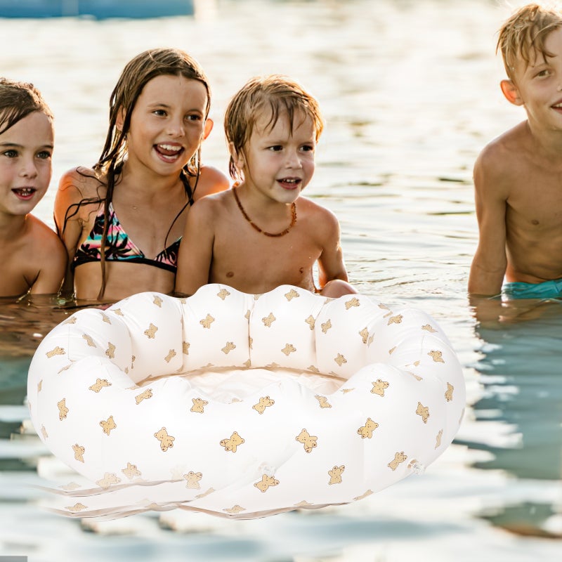 2pcs Small Inflatable Pool Baby Inflatable Bathtub Kids Round Swimming Pool Inflatable Toy for Toddler Bath - Image 3