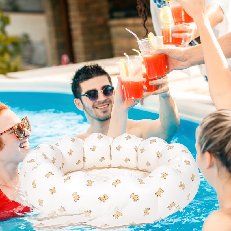 2pcs Small Inflatable Pool Baby Inflatable Bathtub Kids Round Swimming Pool Inflatable Toy for Toddler Bath - Image 2