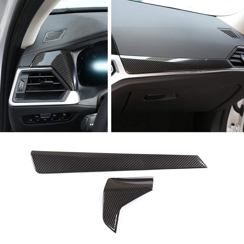 CHEYA ABS Car Center Console Dashboard Decoration Panel Trim For BMW G20 G28 325li 3 Series 2019 2020 Carbon Fiber