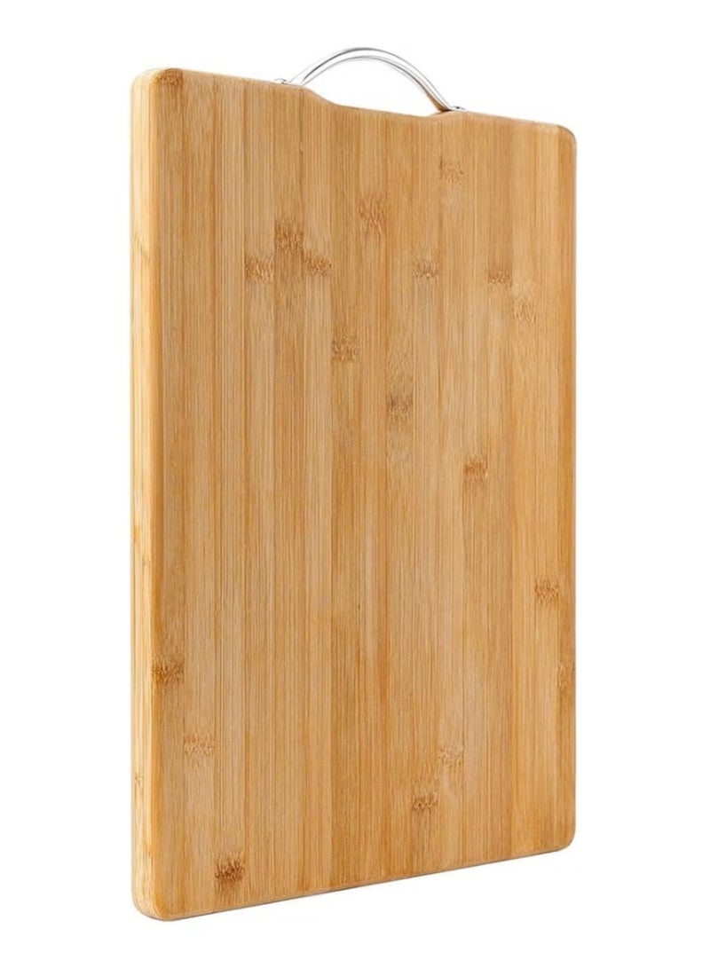 THE ARTFUL BLEND Bamboo Cutting Board, Wooden Chopping Board, Use for normal day to day, Durable bamboo cutting board with built-in handle | 36cm x 26cm  - Image 4