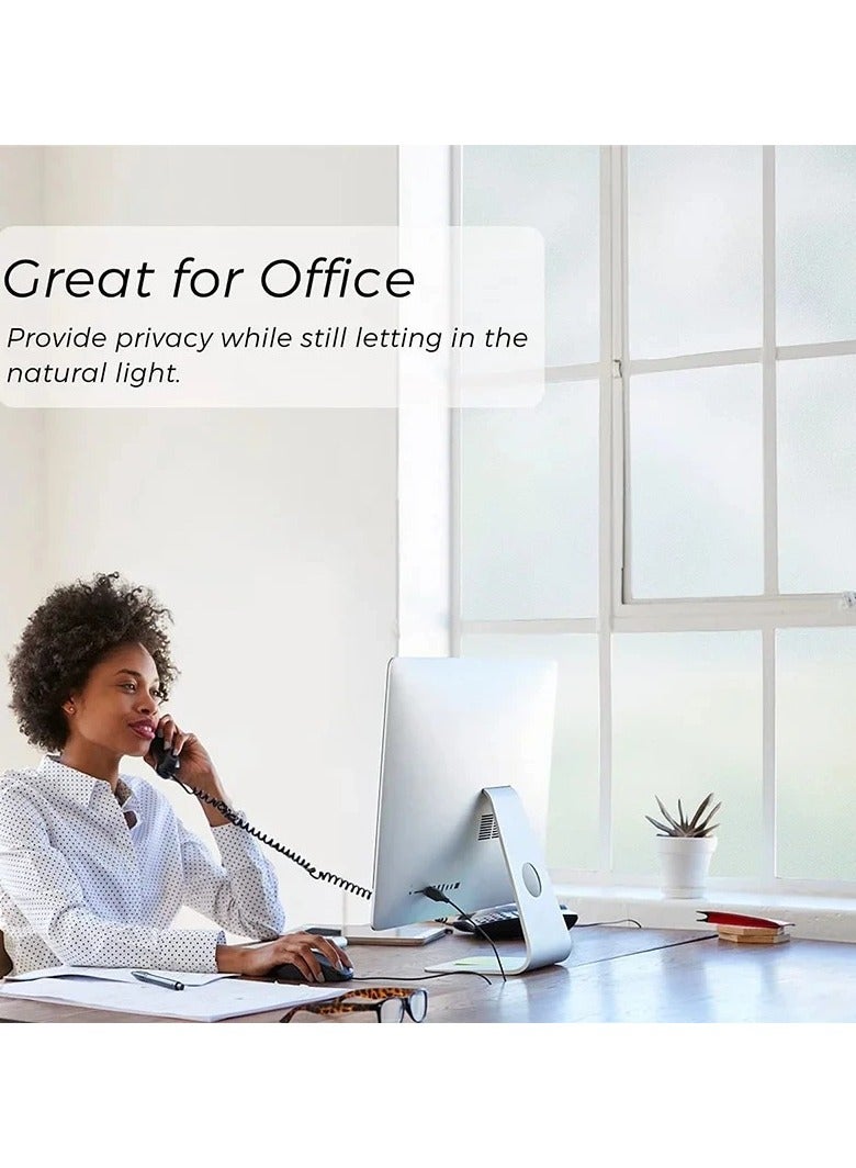 AROAQ Anti Peeping Window Privacy Film, Frosted Vinyl, Glass Tint Films, Solar Protection, Window Sticker, Static Cling, Frosted, Shower Screens - Image 4