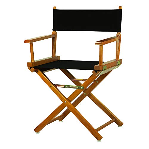 Casual Home Casual Home 18 Directors Chair Honey Oak Frame with Black Canvas